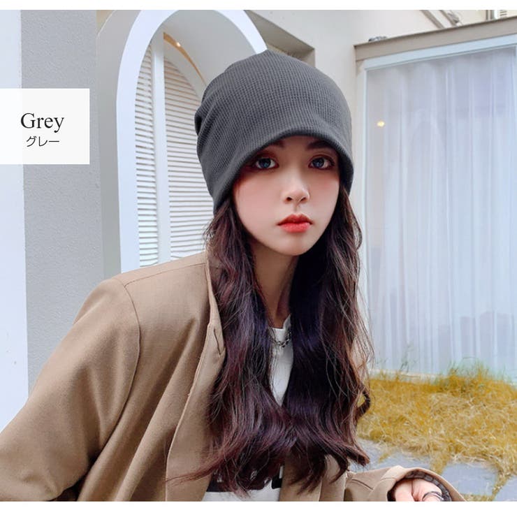 グレー | ワッチキャップ 帽子 韓国ファッション | JOCOSA