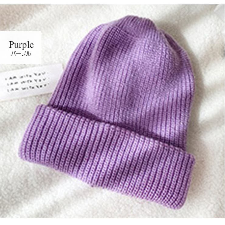 新品】タオコムデギャルソン ニット帽 ピンク パープル