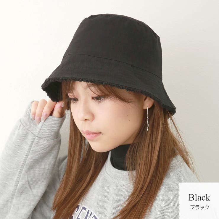 ブラック | バケットハット 帽子 リバーシブル | JOCOSA