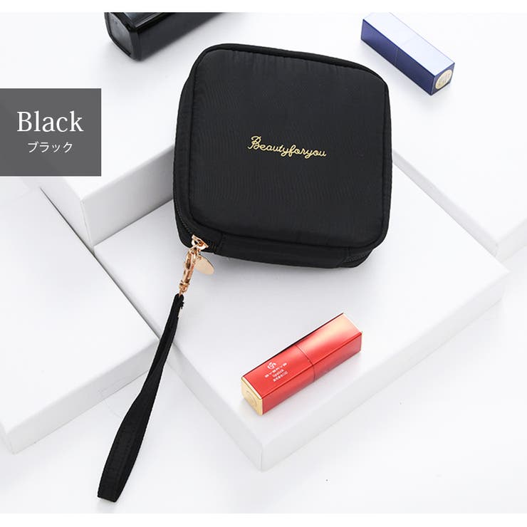 ブラック | 化粧ポーチ 撥水 サニタリー | JOCOSA