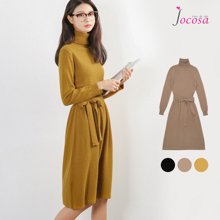 ニットワンピース レディース 長袖 品番 Jcsw Jocosa ジョコサ のレディースファッション通販 Shoplist ショップリスト