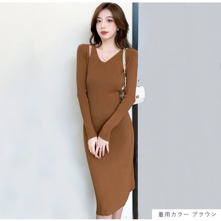 ワンピース ニット Vネック | JOCOSA | 詳細画像3 