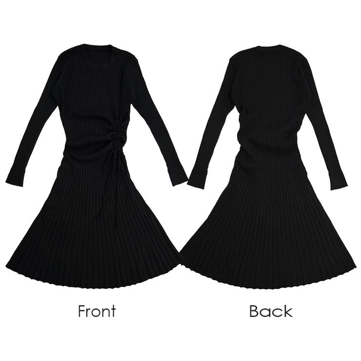 ニットワンピース リブ ギャザー | JOCOSA | 詳細画像12 