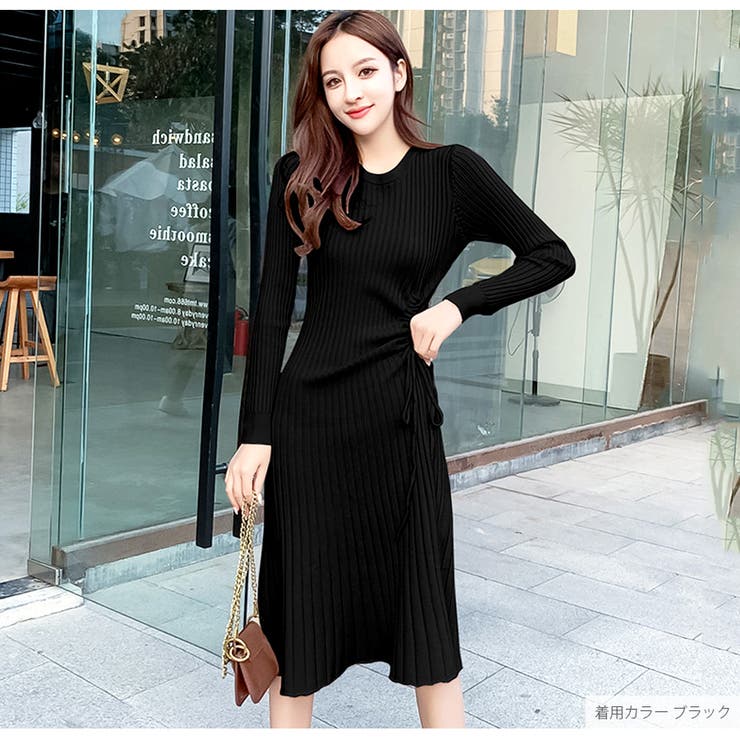 ニットワンピース リブ ギャザー | JOCOSA | 詳細画像18 