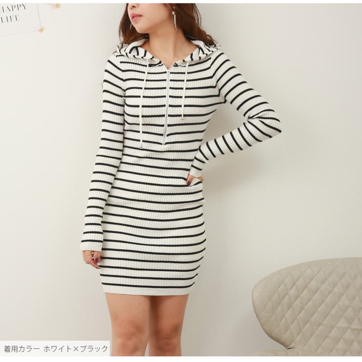 ニットワンピース フード ファスナー | JOCOSA | 詳細画像21 