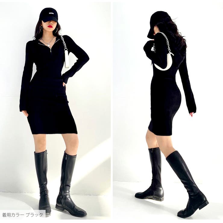 ニットワンピース フード ファスナー | JOCOSA | 詳細画像17 