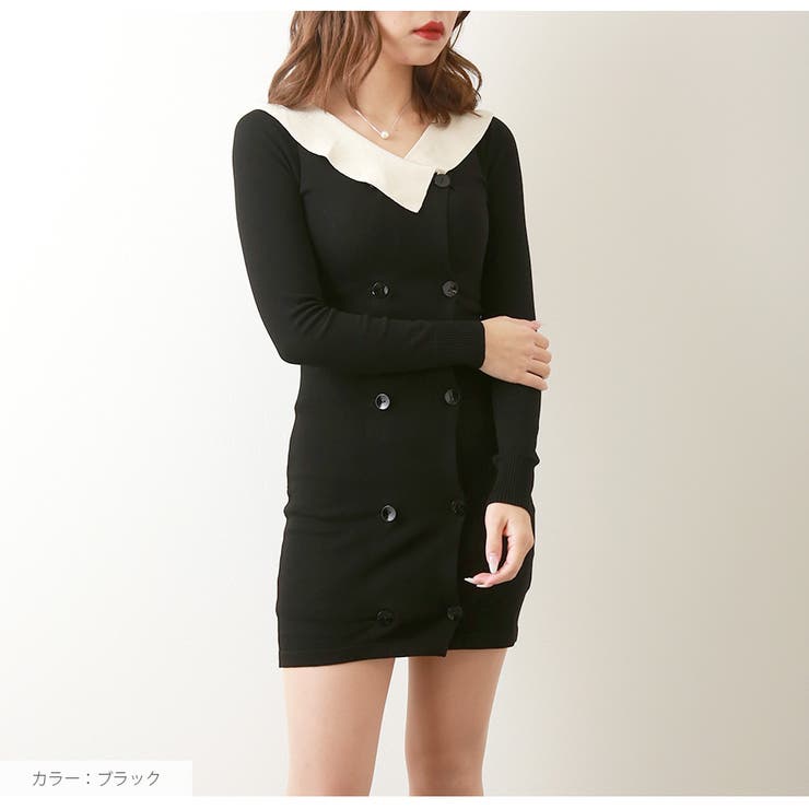 ニットワンピース タイト テーラード風 | JOCOSA | 詳細画像16 