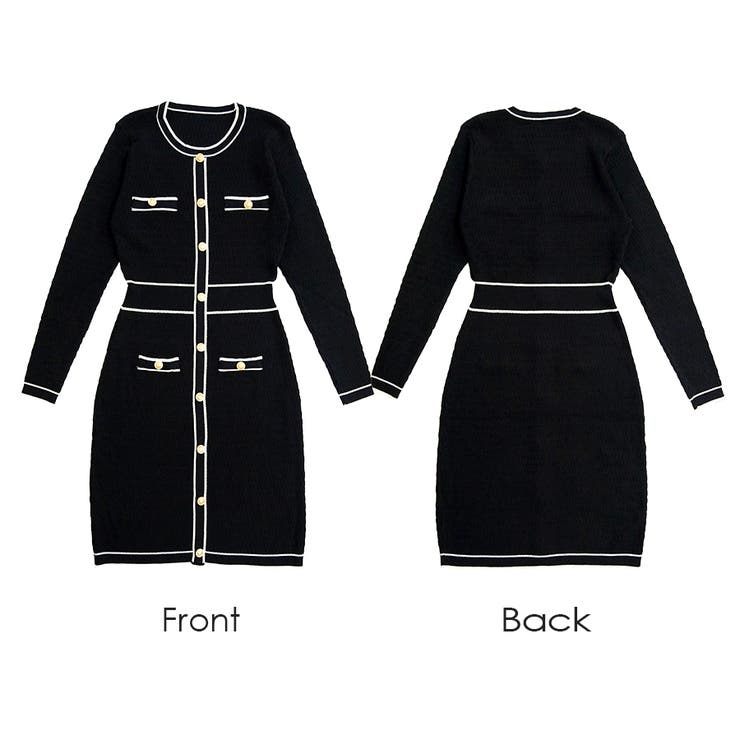 ニット ワンピース 金ボタン | JOCOSA | 詳細画像13 