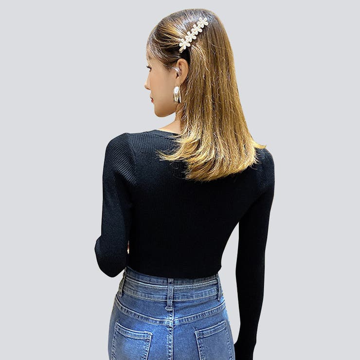 カーディガン ショート丈 へそ出し | JOCOSA | 詳細画像3 