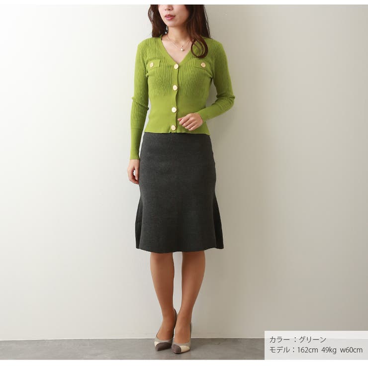 カーディガン 金ボタン リブ | JOCOSA | 詳細画像29 