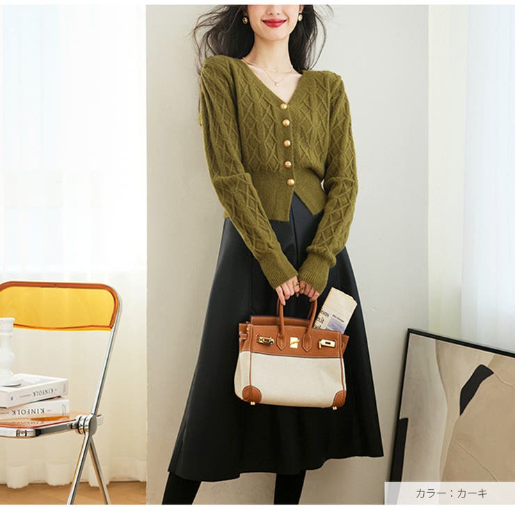 カーディガン ケーブルニット 長袖 | JOCOSA | 詳細画像16 