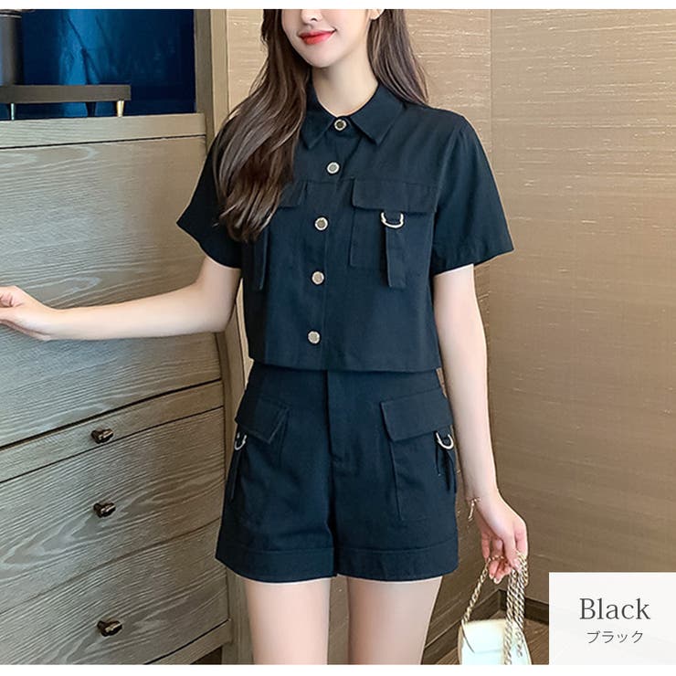 ブラック | セットアップ トップス パンツ | JOCOSA