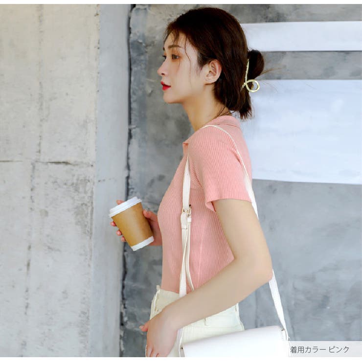 ニットトップス 半袖ニット 韓国ファッション | JOCOSA | 詳細画像19 