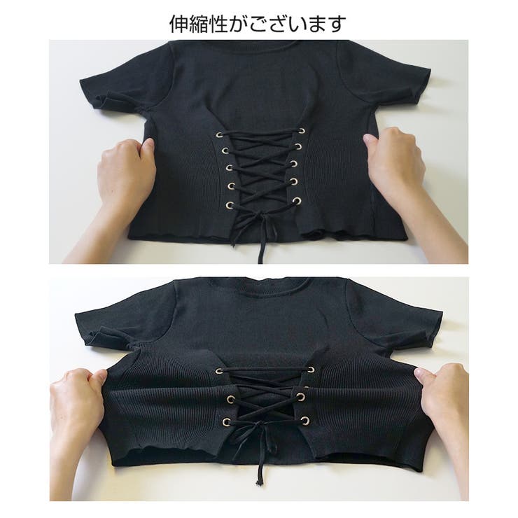 ニットトップス 半袖ニット 韓国ファッション | JOCOSA | 詳細画像10 