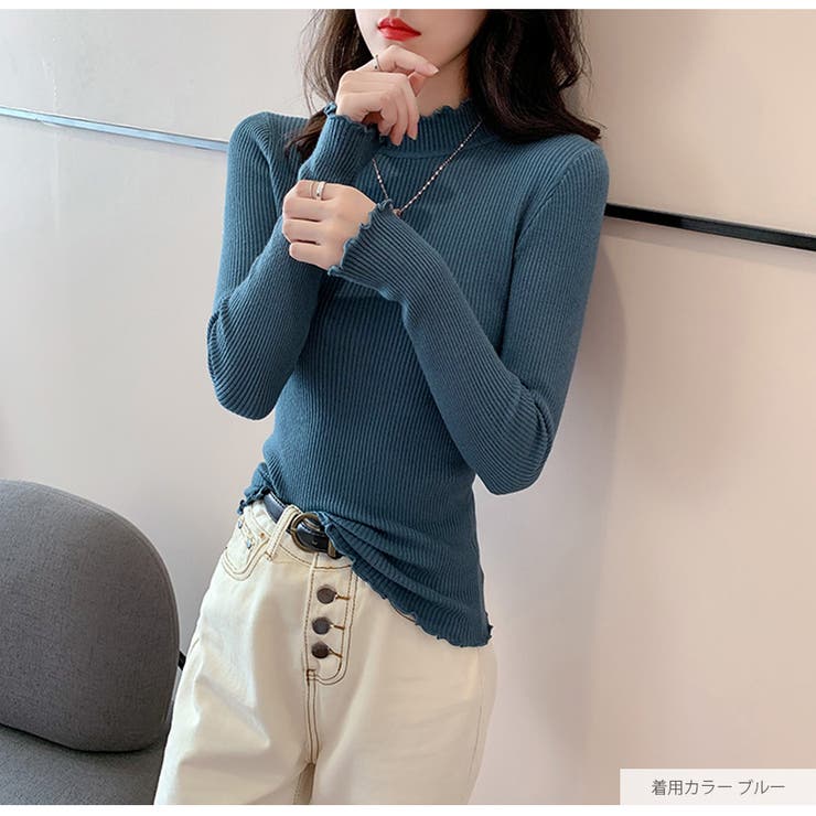 ハイネックニット ニットトップス 長袖ニット | JOCOSA | 詳細画像25 