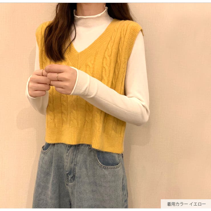 ニットベスト トップス Vネック[品番：JCSW0000803]｜JOCOSA