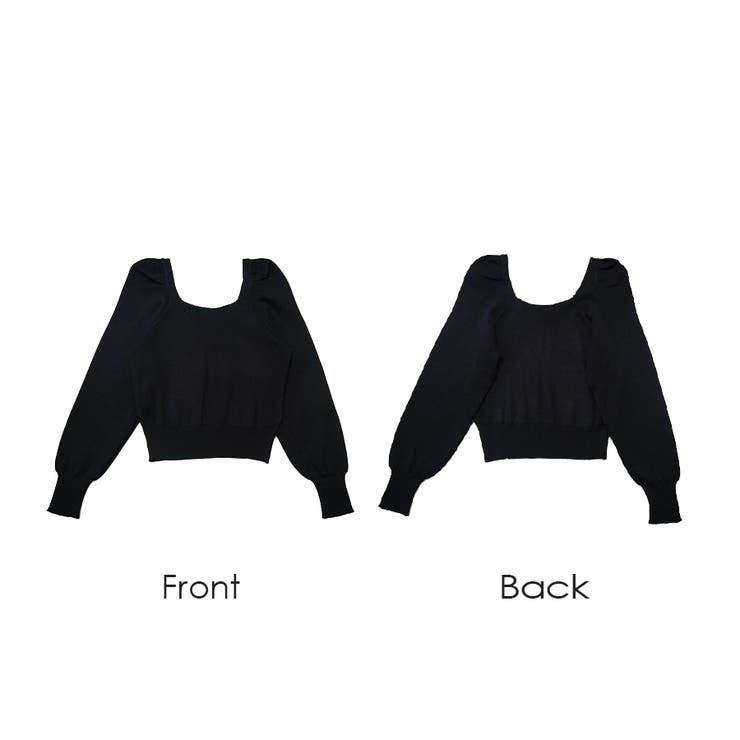 ニットトップス パフスリーブ 長袖 | JOCOSA | 詳細画像12 