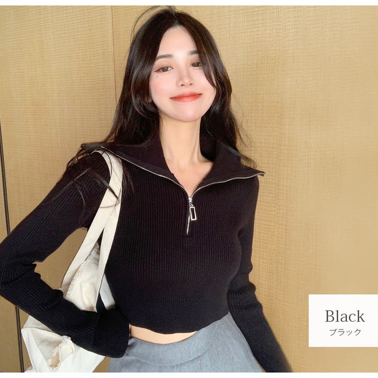 【初回限定お試し価格】 ニットトップス 韓国ファッション[品番：JCSW0000815 長袖ニット Mサイズ