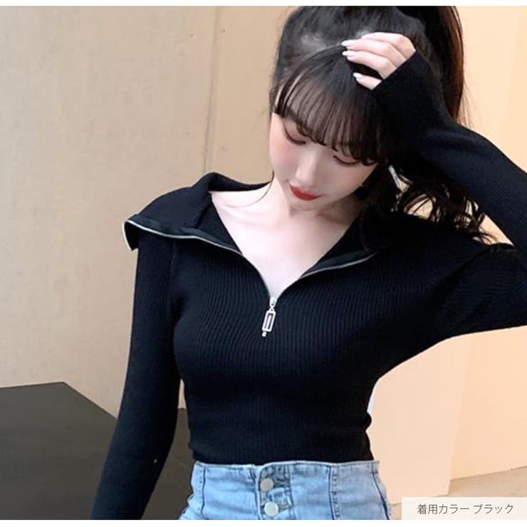 ニットトップス 長袖ニット 韓国ファッション[品番：JCSW0000815