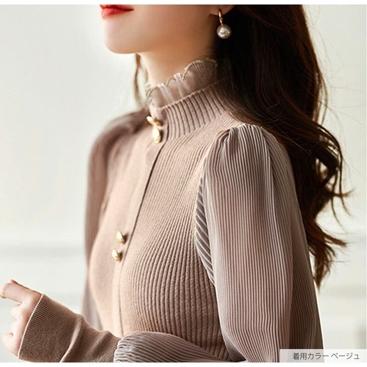 ニットトップス レディース ハイネック | JOCOSA | 詳細画像16 