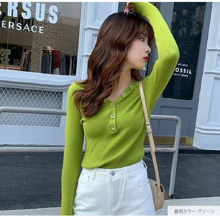 ニットトップス 長袖 Vネック | JOCOSA | 詳細画像13 