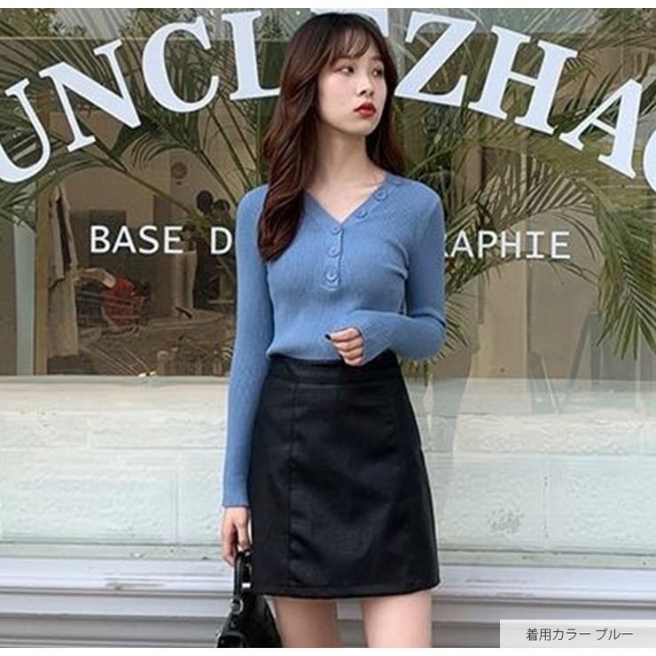 ニットトップス 長袖 Vネック | JOCOSA | 詳細画像15 