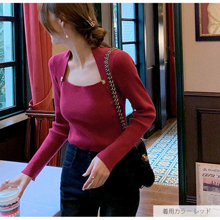 ニットトップス ボレロ風 長袖 | JOCOSA | 詳細画像4 