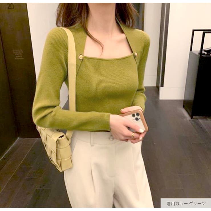 ニットトップス ボレロ風 長袖 | JOCOSA | 詳細画像20 