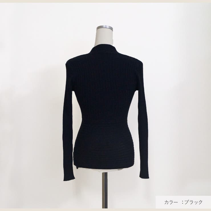 ニットトップス カシュクール風 Vネック | JOCOSA | 詳細画像4 