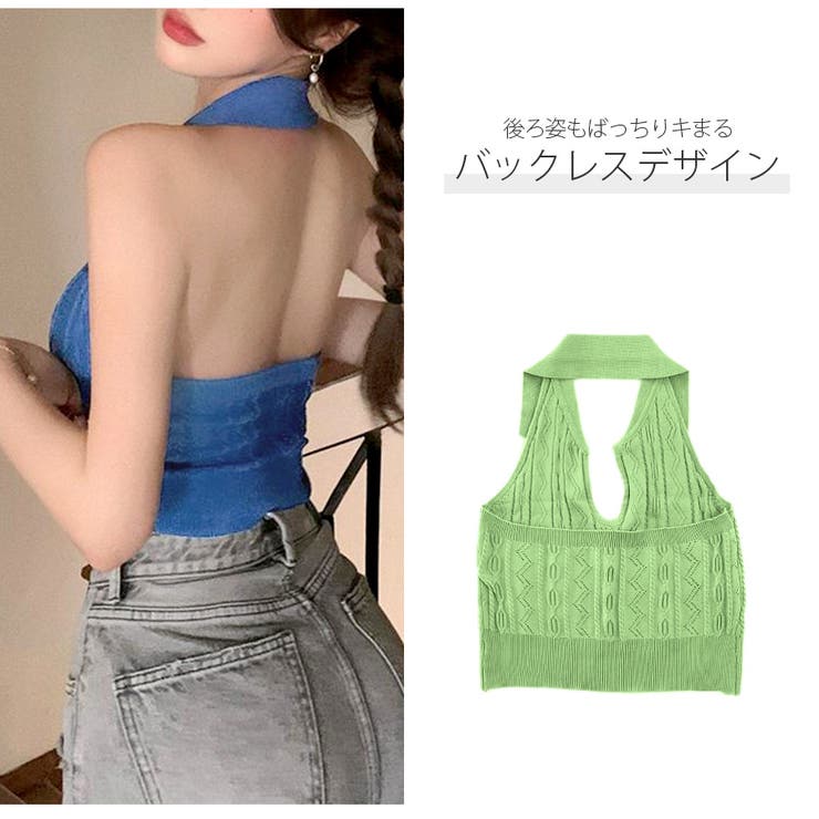 サマーニット ノースリーブ 襟 | JOCOSA | 詳細画像8 