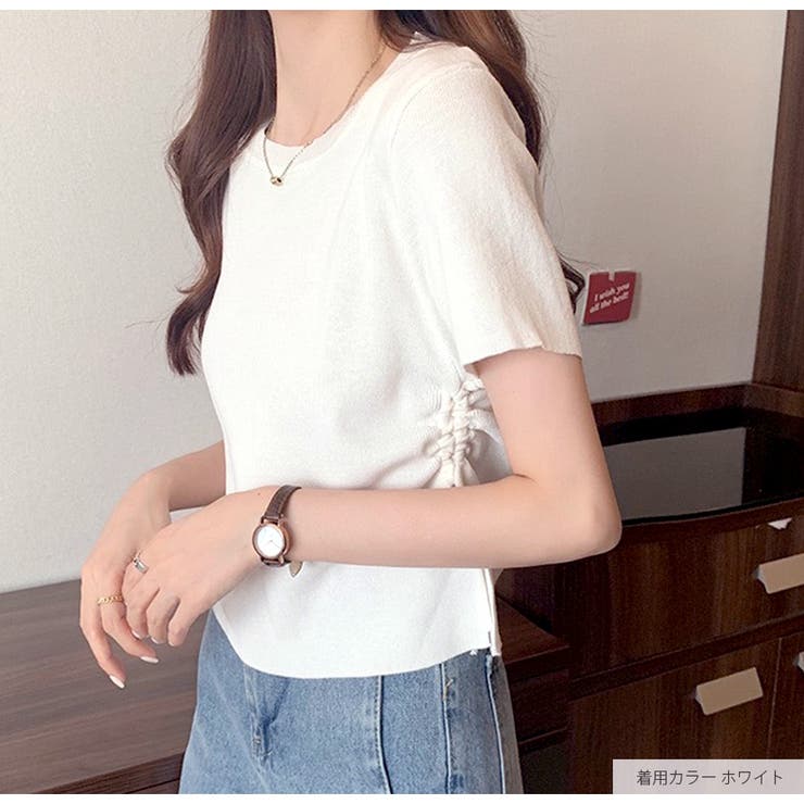 半袖 ラウンドネック スリット | JOCOSA | 詳細画像17 