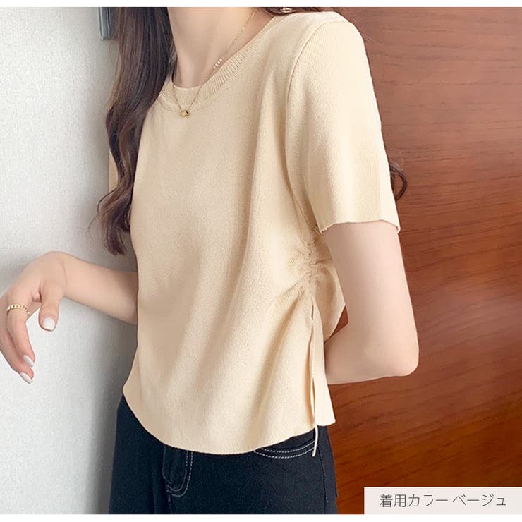 半袖 ラウンドネック スリット | JOCOSA | 詳細画像4 