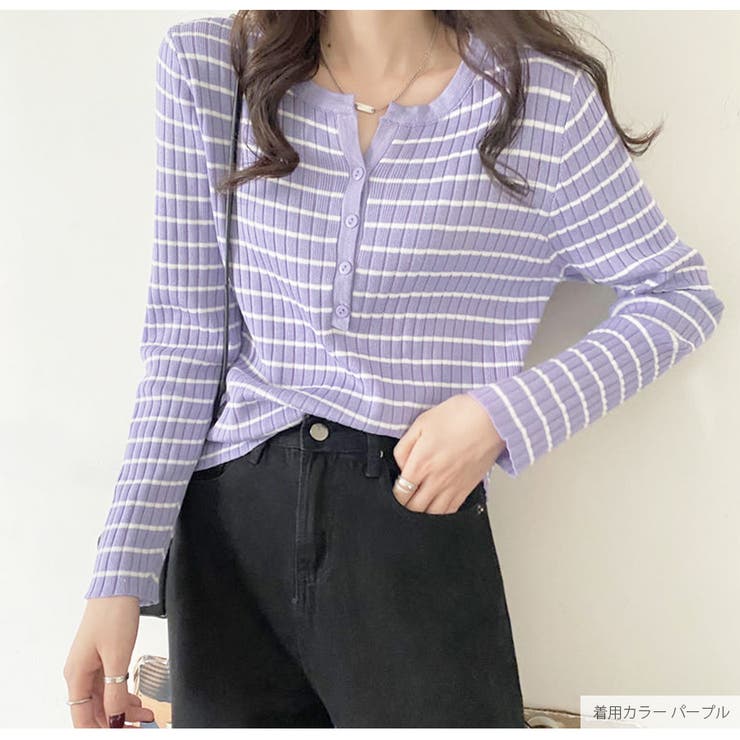 ボーダー トップス ニット | JOCOSA | 詳細画像29 