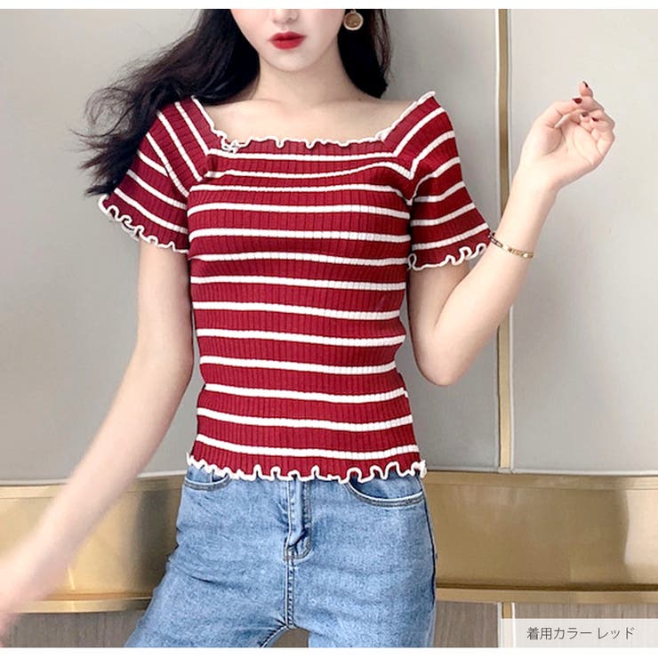 Tシャツ レディース 半袖 ゆったり お洒落 可愛い メロウフリル カットソー ショート丈 薄手 スクエアネック ボーダー 楽天市場】メロウフリル 半袖カットソー 薄手 レディース