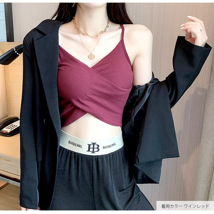 クロスデザイン カップ付き キャミソール | JOCOSA | 詳細画像20 