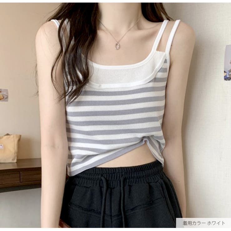 キャミソール ニット ボーダー | JOCOSA | 詳細画像15 