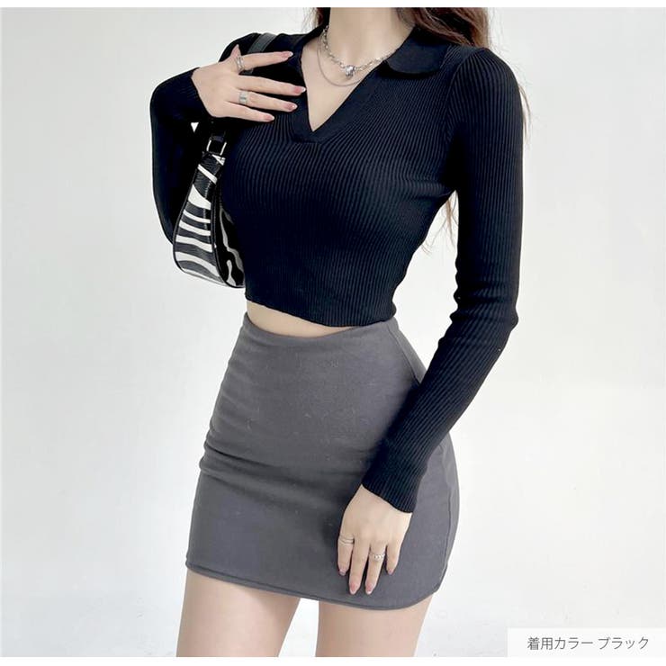 ニット トップス 襟付きVネック | JOCOSA | 詳細画像15 