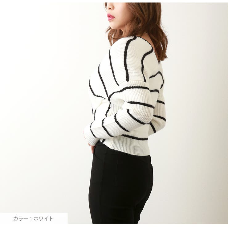 ニット トップス カシュクール | JOCOSA | 詳細画像3 