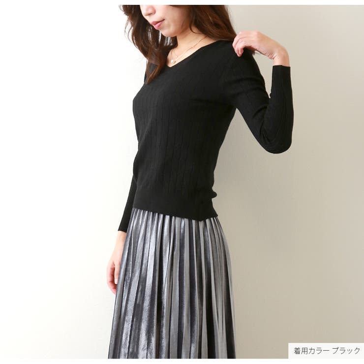 ニット 長袖 透かし編み | JOCOSA | 詳細画像4 