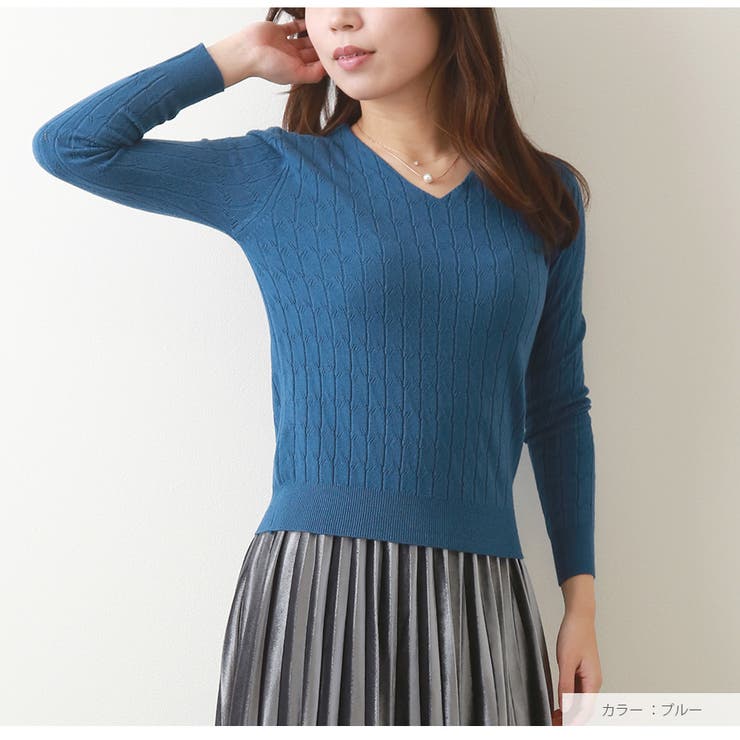 ニット 長袖 透かし編み | JOCOSA | 詳細画像31 