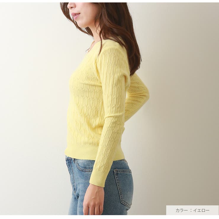 ニット 長袖 透かし編み | JOCOSA | 詳細画像34 