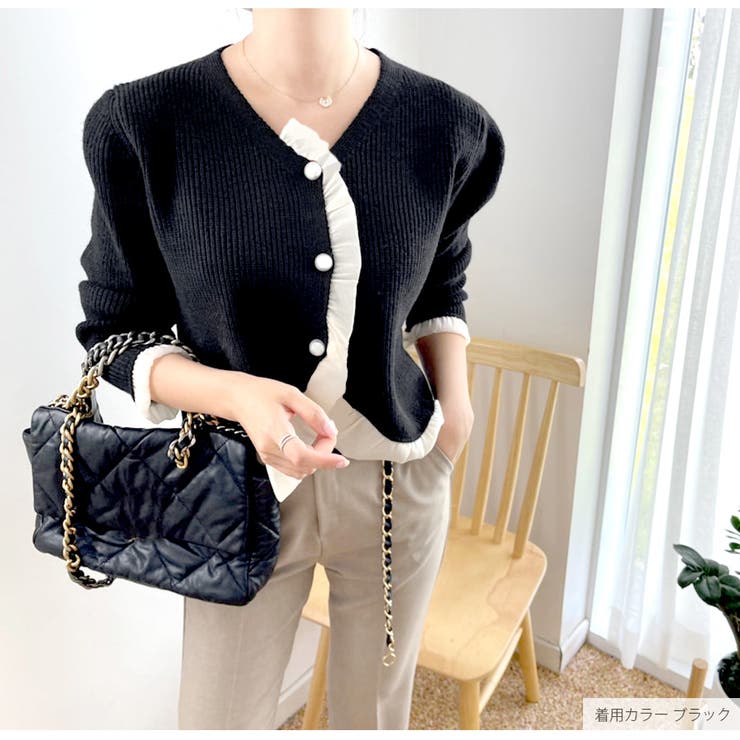 ニット カーディガン フリル | JOCOSA | 詳細画像16 