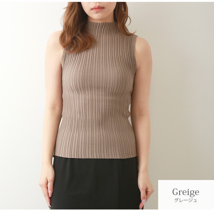 グレージュ | ノースリーブ トップス 薄手 | JOCOSA