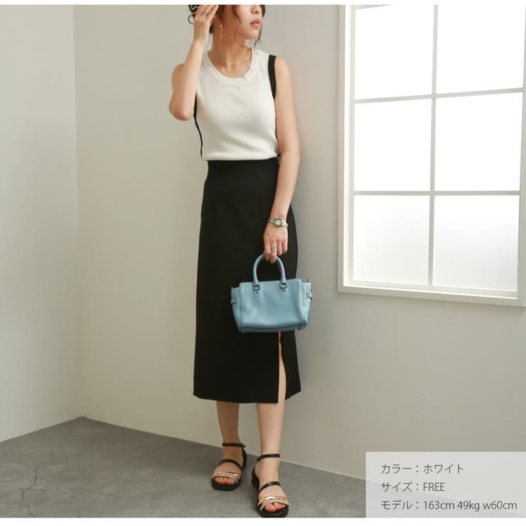 サマーニット ノースリーブ Uネック | JOCOSA | 詳細画像13 