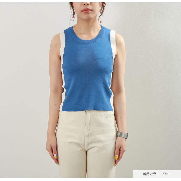 サマーニット ノースリーブ Uネック | JOCOSA | 詳細画像2 