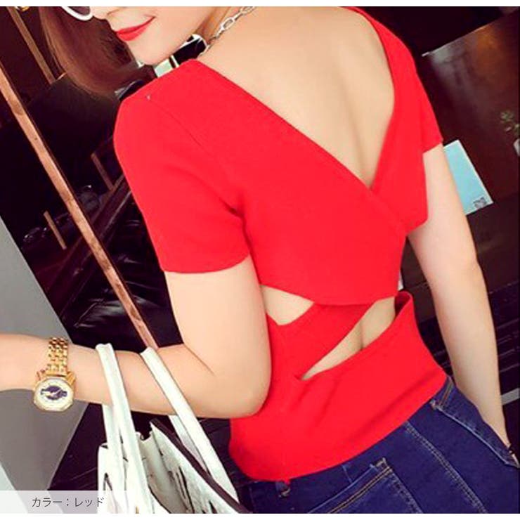 ニット トップス バッククロス | JOCOSA | 詳細画像15 