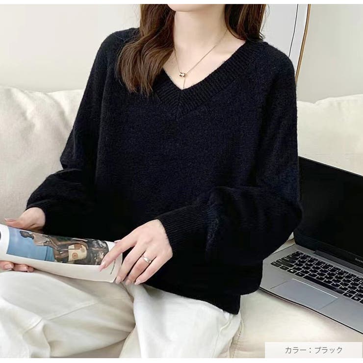 ニット トップス Vネック[品番：JCSW0001846]｜JOCOSA（ジョコサ）の