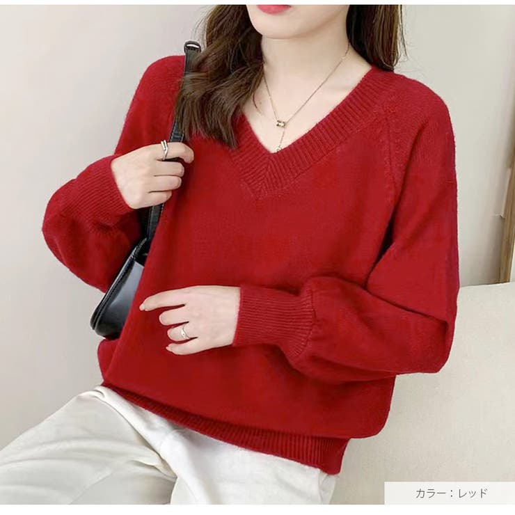 ニット トップス Vネック | JOCOSA | 詳細画像21 