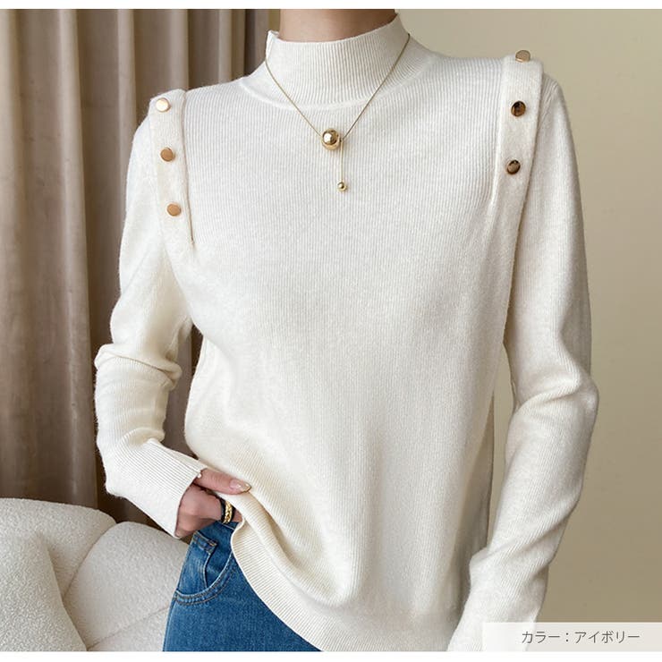 ニット トップス ハーフタートルネック | JOCOSA | 詳細画像18 