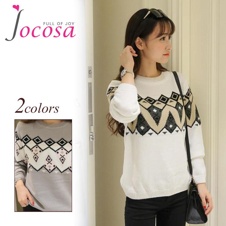 トップス アーガイル セーター | JOCOSA | 詳細画像1 